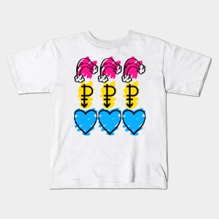 Pan Pride Flag in Symbols! Kids T-Shirt